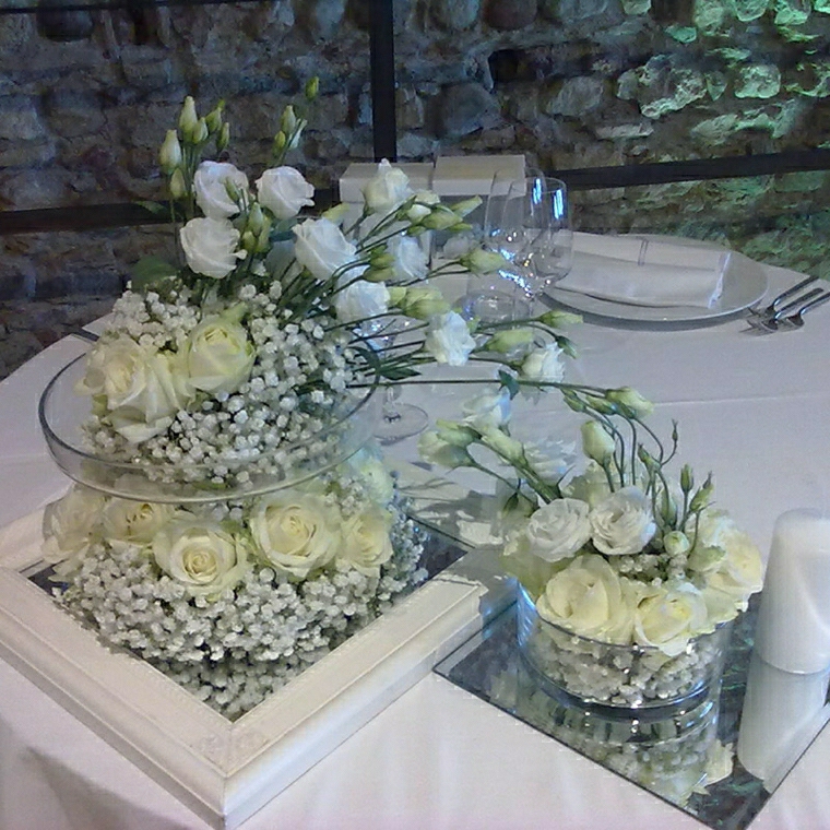 decorazioni matrimonio fiori tavolo elegante