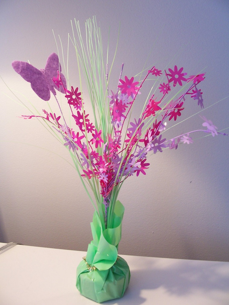 lavoretti creativi primavera fiori farfalle