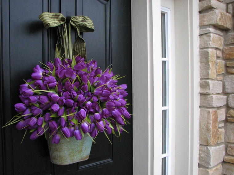 lavoretti primavera vaso fiori viola porta