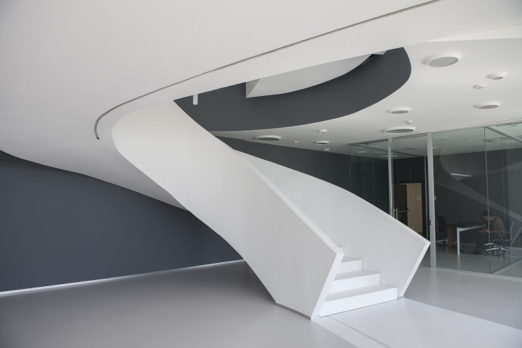 scale moderne colore bianco forma design