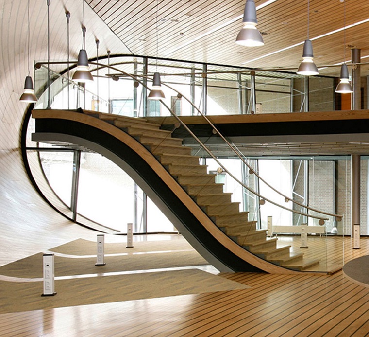 scale moderne legno forma scivolo