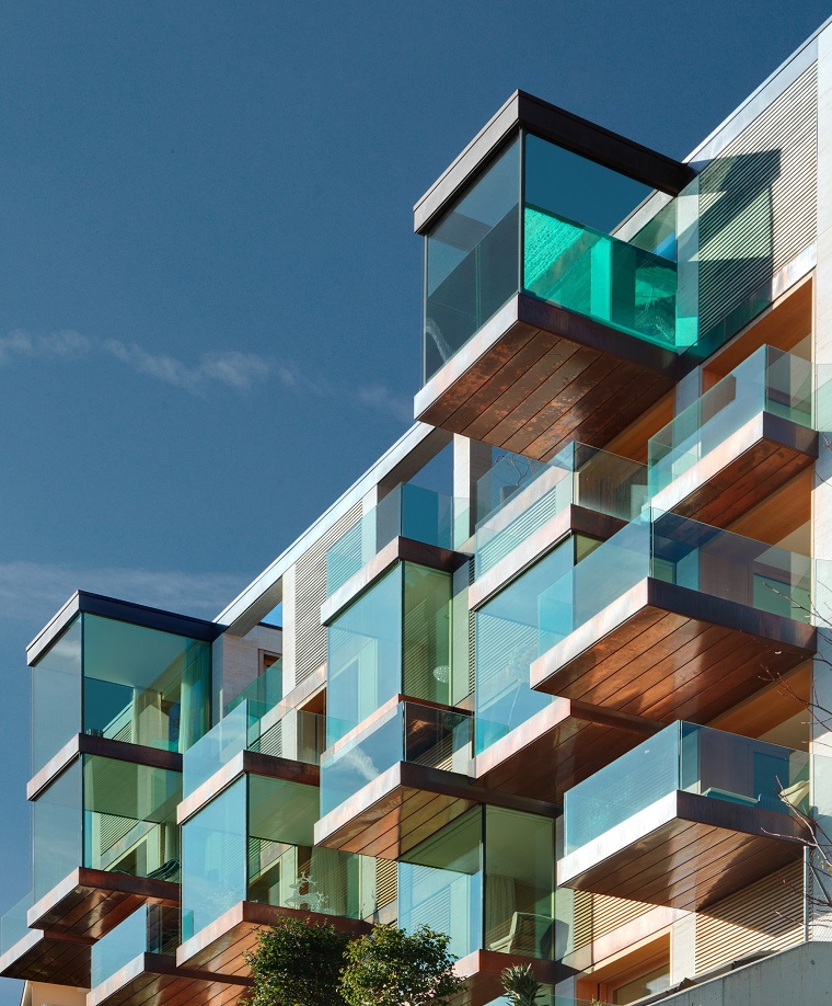finestre moderne forma cubo architettura esterno