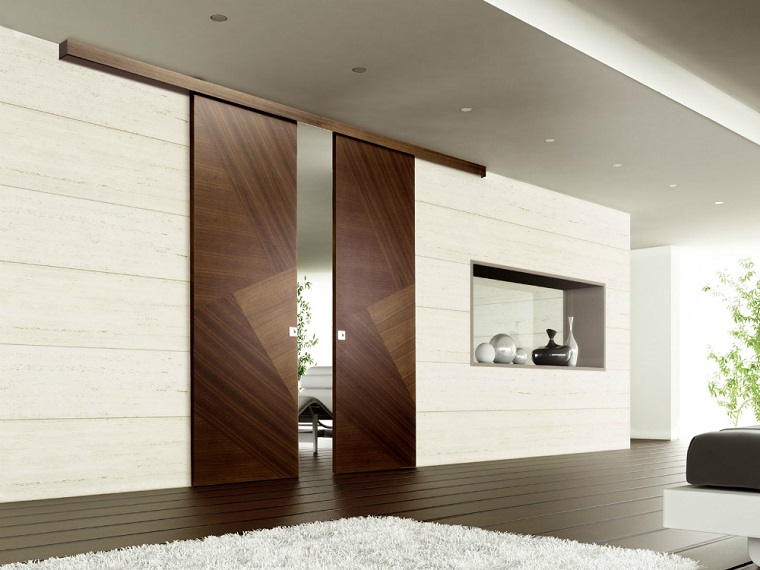 porte interne moderne scorrevoli legno