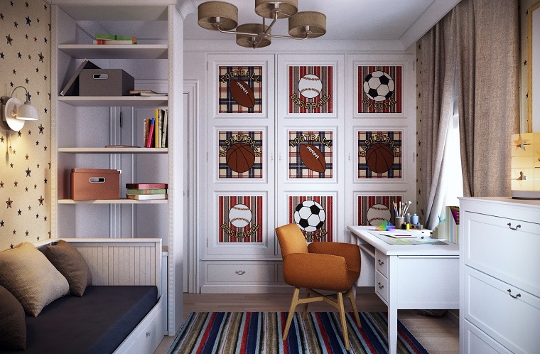 camera ragazzo-mobili-stile-classico-colore-bianco
