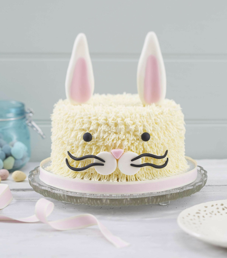 Immagini di torte bellissime, torta con crema pasticcera, decorazione torta coniglietto