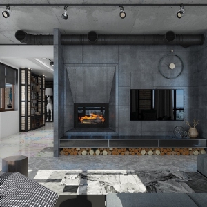 Design industriale, loft in stile maschile