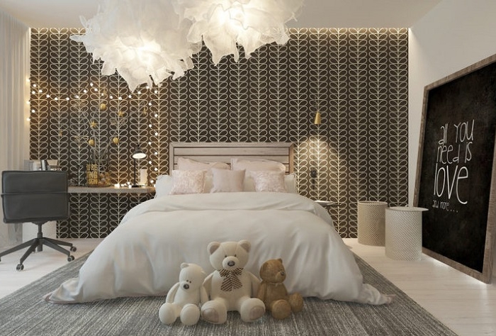 Testata letto: idee per le camerette delle ragazze