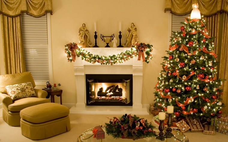 Mendler Albero Di Natale Decorativo In Legno HWC-M16 – 57 Cm Con Addobbi, Fatto A Mano