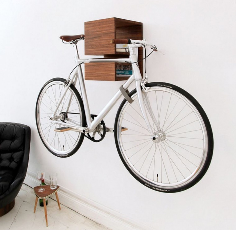 design carino legno supporto bici