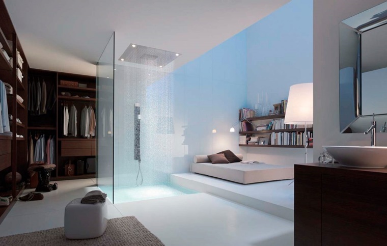 idea stravagante design doccia camera letto