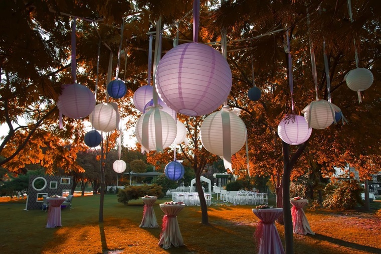 idee giardino fai da te party lanterne carta