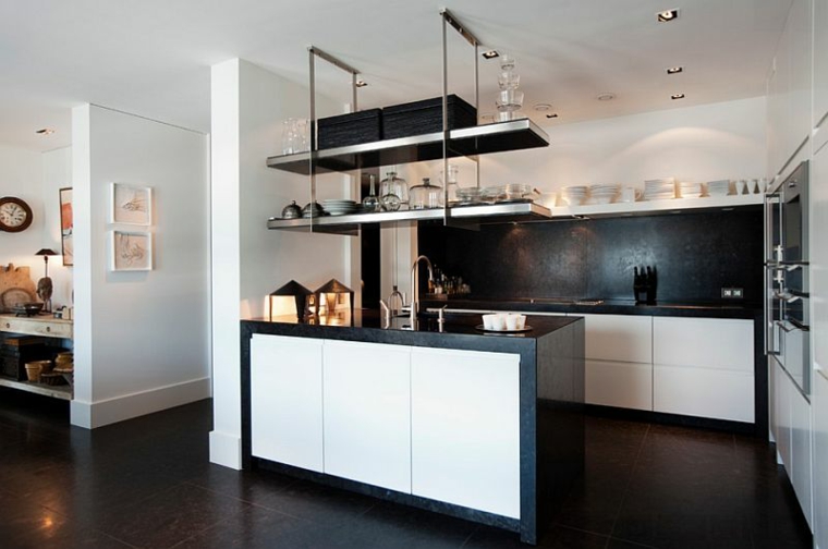 moderna contemporanea elegante cucina salva spazio
