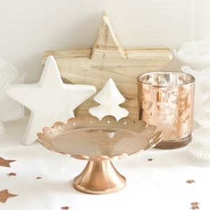 Addobbi natalizi – tante decorazioni dai toni metallici color rame