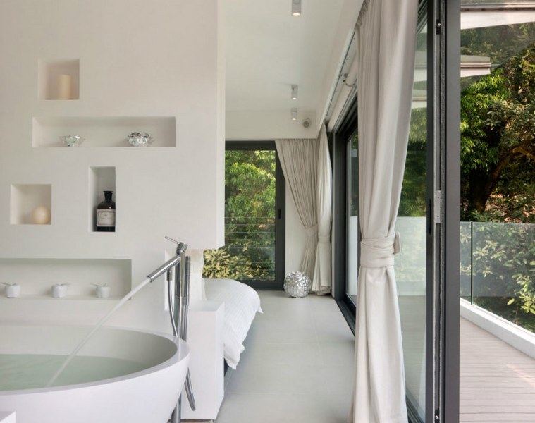 architettura d'interni bagno moderno elegante