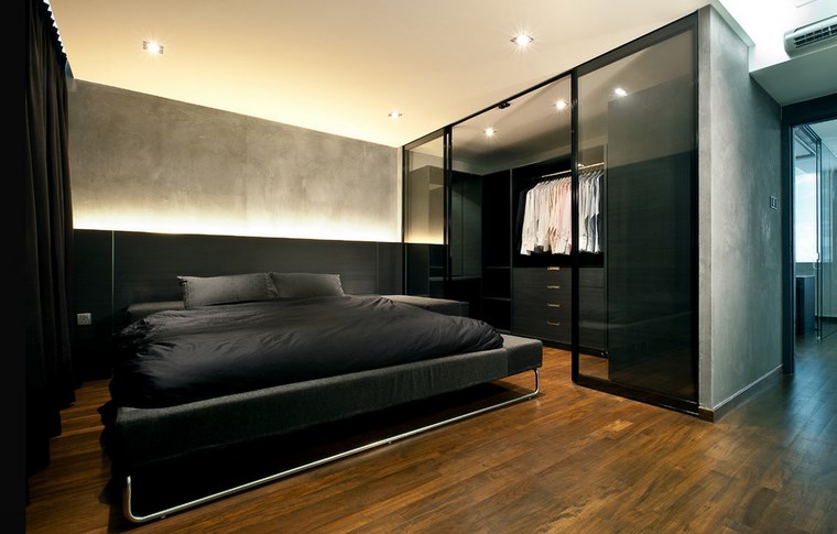 cabina armadio camera letto stile minimal