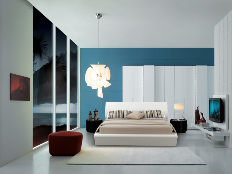 camera da letto colori vivaci originali moderni