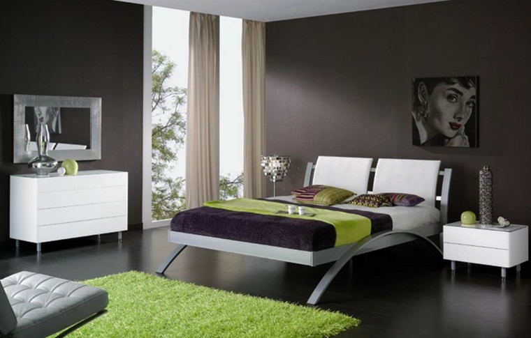 camera da letto combinazione colori originali