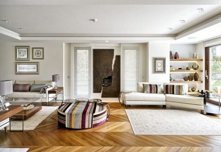 Soggiorno idee e ispirazioni originali in marrone e beige ... Mobili da soggiorno particolari