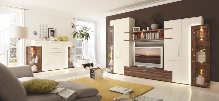 mobili soggiorno design moderno elementi legno