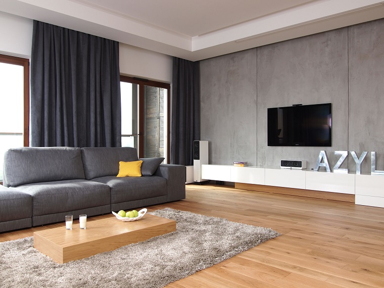 Pareti soggiorno e pavimenti in legno: idee per trasformare la zona ... Idee parete soggiorno
