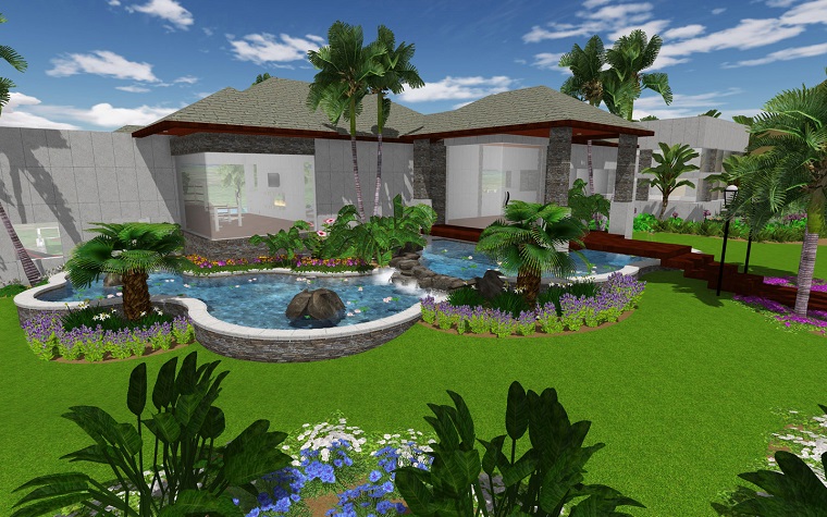 Come disegnare un giardino. elegant muro di pietra with come ... Progettare un giardino gratis