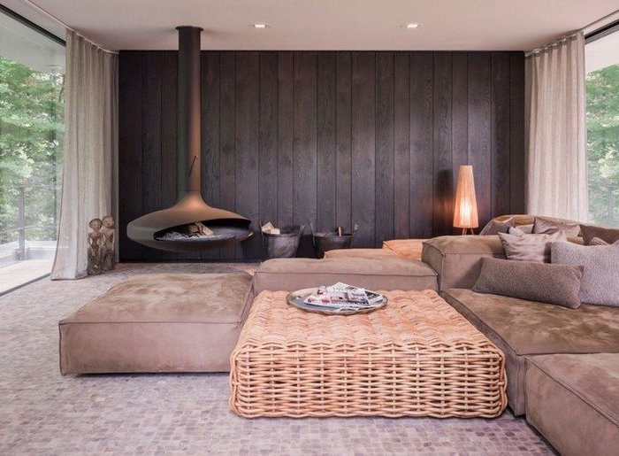 Soggiorno – idee e ispirazioni originali in marrone e beige