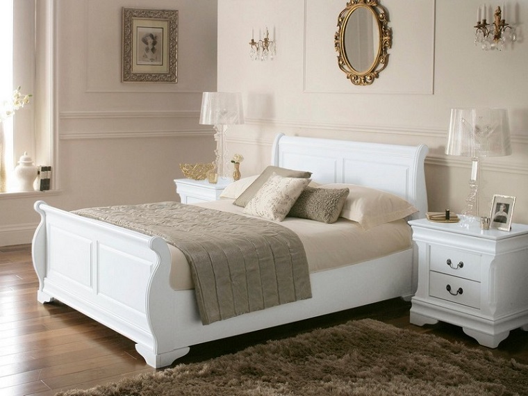 camera da letto mobili bianchi stile Shabby Chic