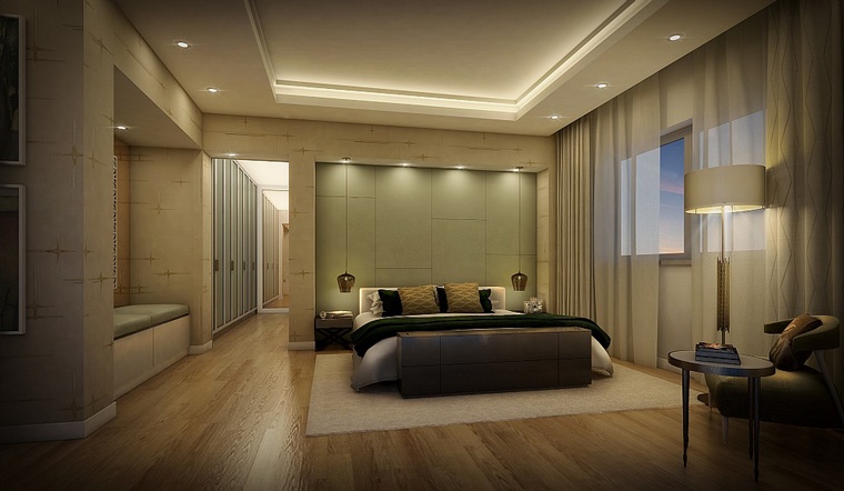 camera letto mobili eleganti raffinati pavimento legno