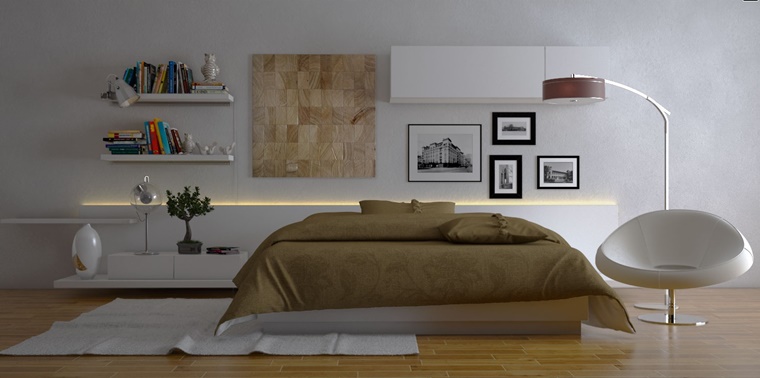 camere da letto moderne design semplice