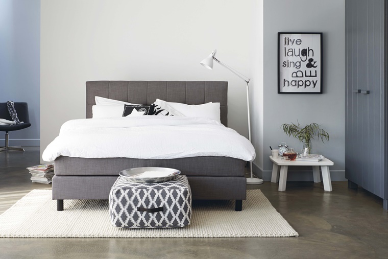 camere da letto moderne mobili colore grigio