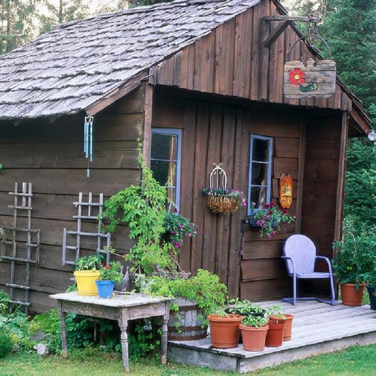 casette di legno proposta semplice funzionale giardino