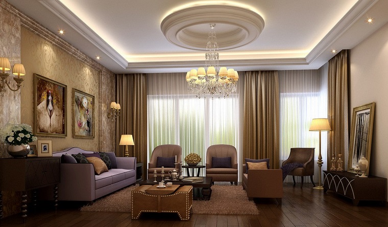 Come arredare un soggiorno con differenti stili e design archzine.it Come arredare un soggiorno classico