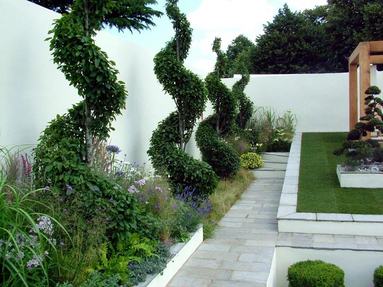 idee giardino moderno vialetto semplice