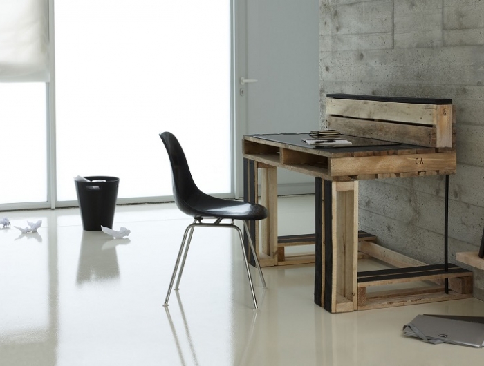 Arredo ufficio con pallet e alcune soluzioni originali fai da te