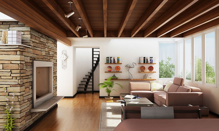 mobili soggiorno stile moderno ambiente accenti design rustico