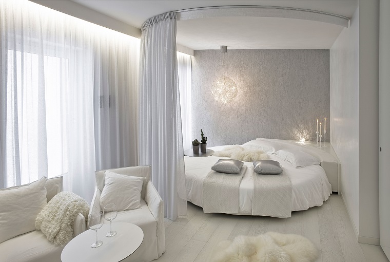 Pareti grigie per la camera da letto con 34 sfumature a cui ... Pareti design moderno
