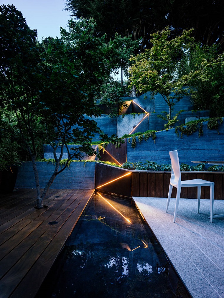 vialetto giardino legno stile giapponese
