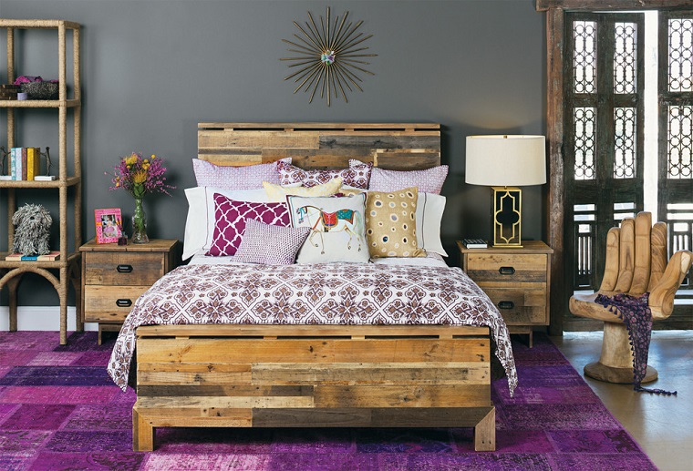 arredamento moderno mobili legno camera letto