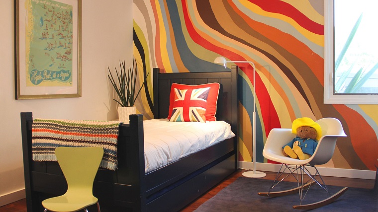 colore pareti idea multicolor cameretta