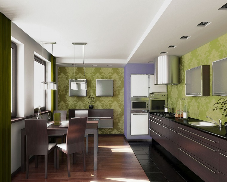 Colori pareti cucina: 24 abbinamenti veramente originali archzine.it Abbinamento colori pareti mobili