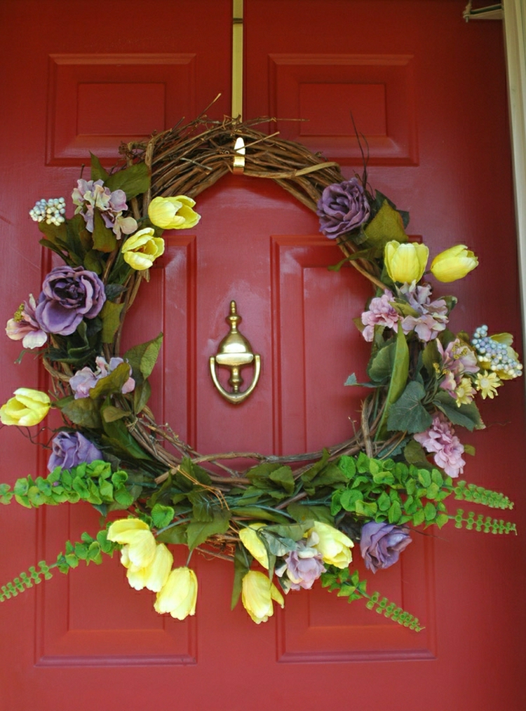 decorazione colorata fresca vivace porta