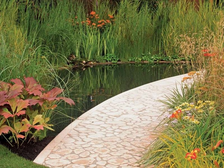 idea particolare vialetto giardino design classico