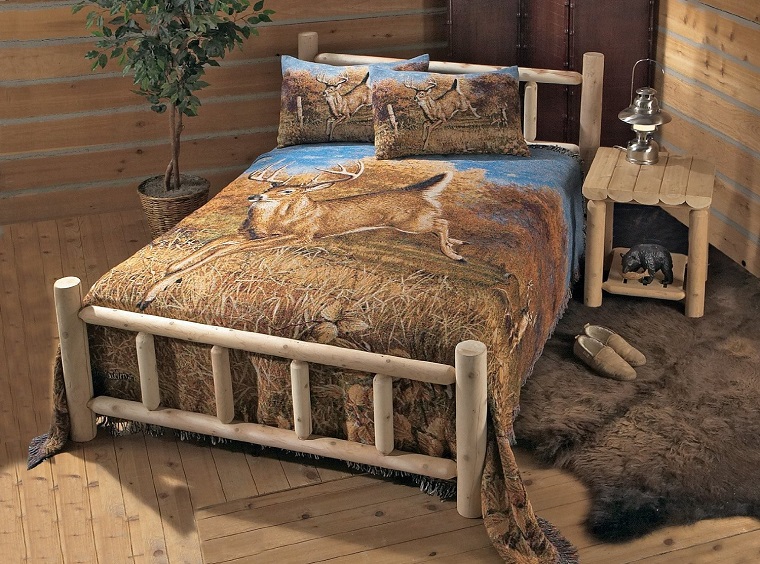 letto legno ispirato stile country