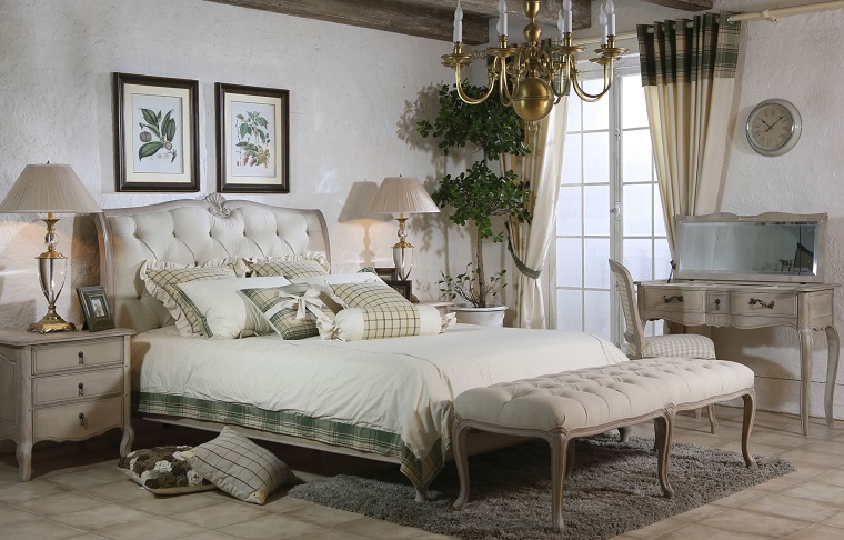 mobili stile provenzale camera letto color avorio