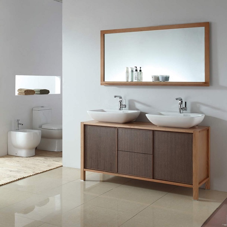 Specchio Da Bagno Con Cornice In Polimero – Stile Europeo, Vetro Float, Dimensioni 40x50 A 60x80 Cm, Montaggio A Parete