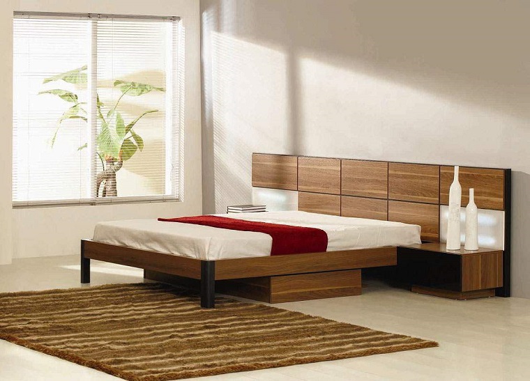 stile minimal camera letto contenitore
