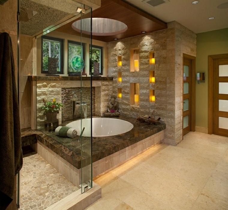 Vasca da bagno con doccia 24 idee da togliere il fiato! archzine.it Bagno moderno con vasca
