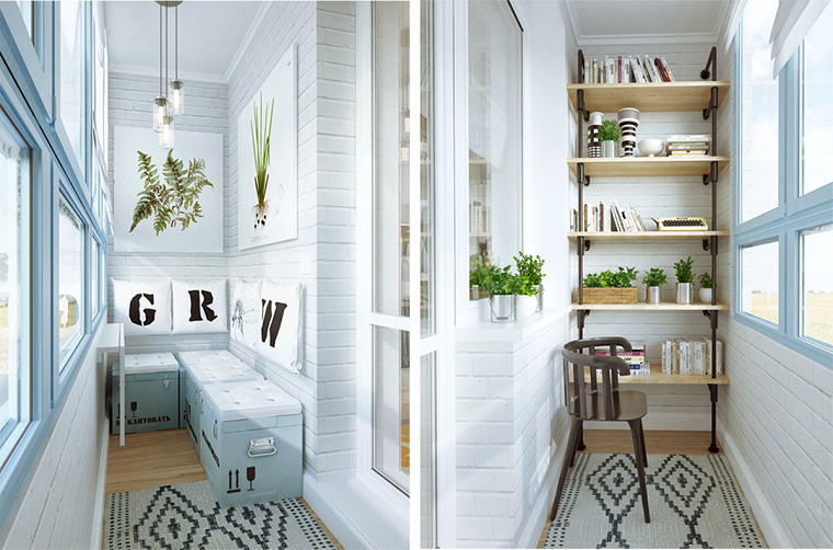 Arredare balcone: 24 suggerimenti per creare un outdoor spettacolare ... Balcone chiuso da vetrate