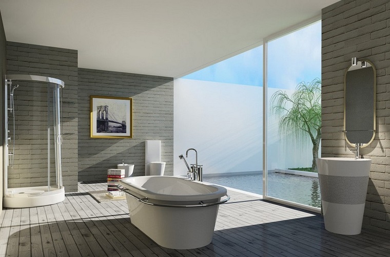 arredare casa moderna bagno design vasca 