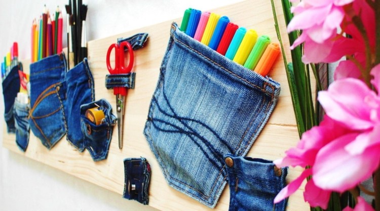 blue jeans idea semplice particolare creativa